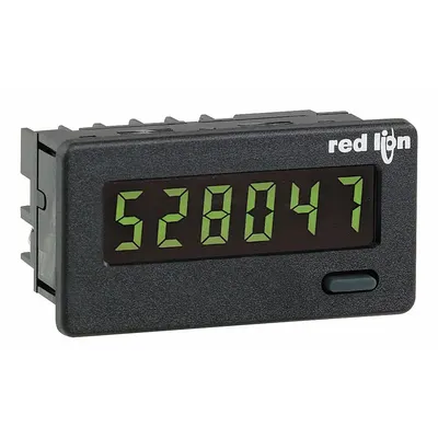 RED LION Counter: Hour Meters, DIN Track Mounting, 2 in x 2 in, LCD, 2 in Overall Wd - Digital Counters