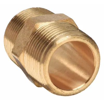 OEM Hex Nipple, 1/2 in x 1/2 in, 1,000 psi, 1 27/64 in Lg - Threaded High-Pressure Pipe Fittings for Potable Water