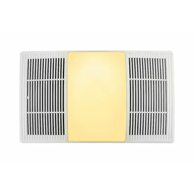 BROAN Exhaust Fan: Ceiling, 113 cfm Max, 2 sones, Humidity Sensor, 1 Speed - Bathroom Exhaust Fans with Heater