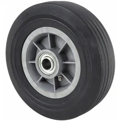 OEM Solid Wheel: 8 in Wheel Dia - Flat-Free Solid Rubber Wheels