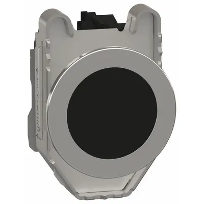 SCHNEIDER Flush Push Button Operator: Non-Illuminated, Flush Profile, Metallic, 30 mm - Flush-Mount Push Buttons