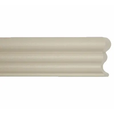 ACROVYN Accent Rail: FR-252, PETG, Oyster Gray, 2 1/2 in Overall Ht - PETG Crash Rails & Bumper Guards