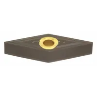 Diamond indexable turning insert for precision machining of non-ferrous materials, composites, and abrasive alloys. Used in finishing and semi-finishing operations requiring tight tolerances and superior surface finish. Identified by specifications VNMG332EGZ and VNMG160408N-GZ