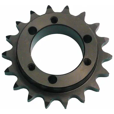 TSUBAKI Sprocket: For 40 Chain, 18 Teeth, 2.879 in Pitch Dia, 3.14 in Outside Dia - Size 40 Bushed-Bore Roller Chain Sprockets