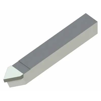 MICRO 100 Single-Point Tool Bit: E Tool Bit Style, 5/16 in Shank Wd, 5/16 in Shank Ht - Brazed-Tip Lathe Tool Bits