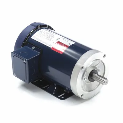 LEESON General Purpose Motor: C-Face/Rigid Base Mount, Totally Enclosed Fan Cooled - C-Face with Rigid Base 3-Phase General Purpose AC Motors