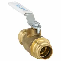 APOLLO Manual Two-Way Ball Valve: 3/4 in, Brass, Straight, Press x Press, Full Port Ball Port (MPN 77VLF14401)