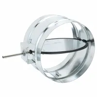 12"dia GSteel Manual Control Dampr: For 12 in Dia, 14 in L, Steel, Single (MPN 3HGP1)