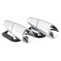 Exterior vehicle accessory designed to alert deer and other wildlife of an approaching vehicle, helping reduce collision risks on rural roads and highways. Sold as a pair (1 PR)