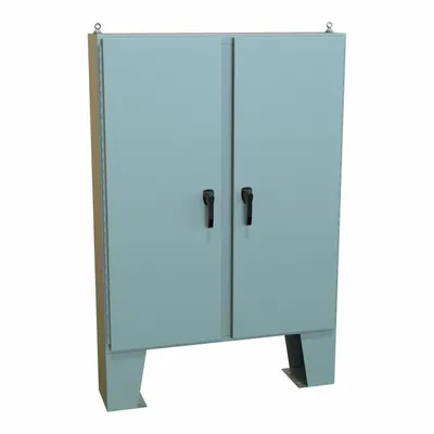 HAMMOND Electrical Enclosure: Steel, 60 in x 48 in x 11 in, NEMA 12/13/3R/4, w/Panel - Steel Washdown Enclosures