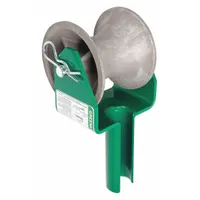 GREENLEE Cable Puller Sheave: 5 in Sheave Wd, 1,750 lb Max, Aluminum (MPN 441-2)