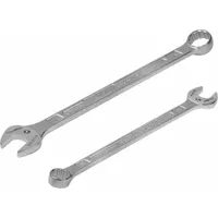Spanner: Steel, 10 mm Box End Size, 5 mm Cap Attachment Hole Size, 10 mm Open End Size (MPN K1362.10)