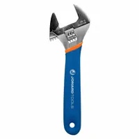 JONARD TOOLS Adjustable Wrench: Vinyl, Chrome, 6 in Overall Lg, 15/16 in Jaw Capacity (MPN AW-6)