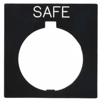 Legend Plate: 30 mm Panel Mounting Size, Rectangular, 1 in Overall Ht x 1 1/2 in Overall Wd (MPN HT8SP85)
