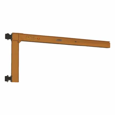 CALDWELL Jib Crane: Wall Mounted, 500 lb Load Capacity, 14 ft Overall Beam Lg - Wall-Mounted Jib Cranes