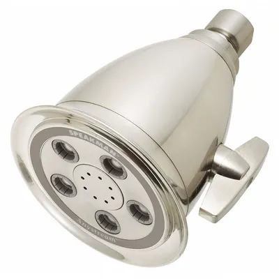 SPEAKMAN S-2005-HB-BN Multi-Pattern Fixed Showerhead, Brass/Plastic, 2.5 gpm - Multi-Pattern Fixed Showerheads