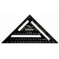 JOHNSON LEVEL Rafter Square: 3/8 in Center-to-Edge Heel Wd, 1/4 in, Top, 7 in Square Size, Aluminum (MPN 1904-0700)