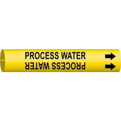 BRADY Process Water Snap-On Pipe Marker - Process Water Snap-On Pipe Markers