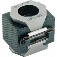 MITEE-BITE Double Wedge OK Vise Clamp: Serrated Face, 1/2"-13 Bolt (MPN 47150)