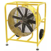 TEMPEST Circulating Fan: 24 in Blade Dia, 115/208 to 230V AC, Mobile, 1 hp, Direct Drive, Steel (MPN 913-1160)