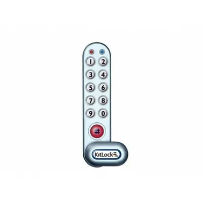 CODELOCKS Electronic Keyless Lock: Powder Coated, Cam Latch, 1 5/16 in Body Ht - Electronic Keypad Cabinet & Locker Locks