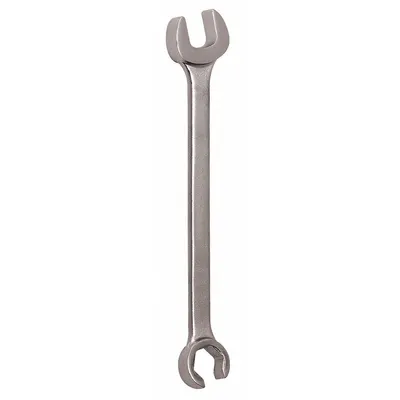 PROTO Flare Nut Wrench: Alloy Steel, Satin, 9/16 in Head Size - SAE, Double End, Standard-Head, 6-Point Flare Nut Wrenches