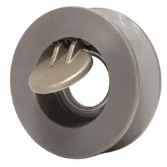 This CHAMPION swing check valve features a 316 stainless steel body and disc, with a 3-inch pipe size and wafer connection. The spring-loaded design enables rapid closing to prevent backflow in piping systems. Suitable for applications requiring corrosion resistance and one-way flow control.