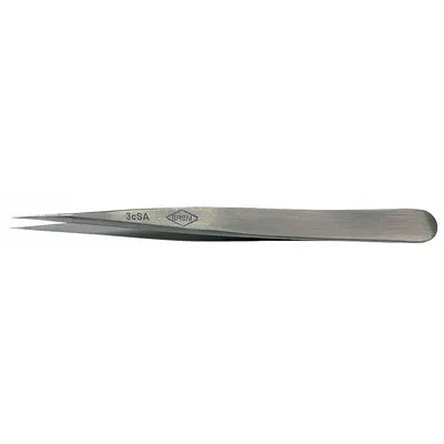 EREM Tweezers: Stainless Steel, Point, Straight Tip - High-Precision Tweezers