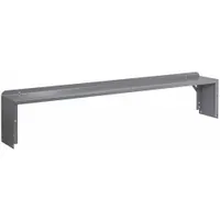 TENNSCO Shelf Riser: 72 in Overall Wd, 10 1/2 in Overall Dp, Gray, Carbon Steel, Steel, 12 in (MPN R-1072)
