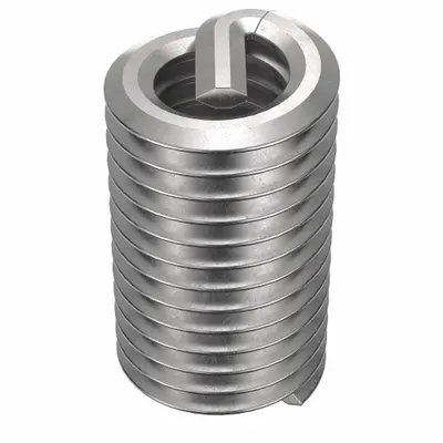 HELI-COIL Helical Insert: Tanged Tang Style, Free-Running, M4-0.70 Thread Size, Plain - Free-Running Tanged Helical Inserts