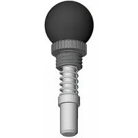 Weld Mount Retractable Spring Plunger: Ball Knob, 0.5 in Plunger Wd, 0.55 in Plunger Projection (MPN GI1/2S2.25-B-B3)