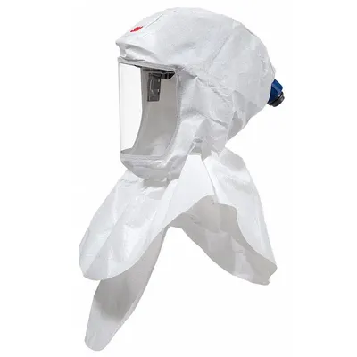 3M Double Bib Hood: Versaflo, Hood, PAPR System/SAR System, Universal Headgear Size - 3M General Purpose Headgear