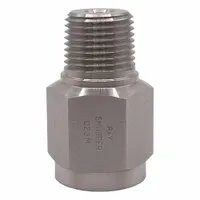 RAY Pressure Gauge Snubber: Monel, Piston, Monel NPT, 5,000 psi Max. Pressure, 3 Pistons (MPN 023M)