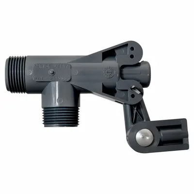 KERICK Float Valve Assembly: For Water Media, Angle Valve Body, Cylindrical, Horizontal Piping - Food Grade & Sanitary Float Valve Assemblies
