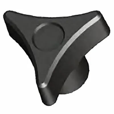 INNOVATIVE COMPONENTS 3-Arm Knob with Threaded Hole, 32 mm Dia, M6 Thread, Black - 3-Arm Knobs with Threaded Hole