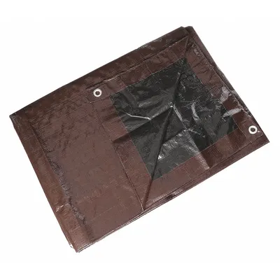 OEM General Purpose Polyethylene Tarp, 28.83 ft Wide, Std Duty, 5.1 mil, Brown - General Purpose Polyethylene Tarps