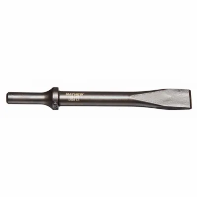MAYHEW PRO Chisel: 0.401 in Shank Size, Round, Round, 5/8 in Chisel Tip Wd - Flat Chisels for Air Hammers