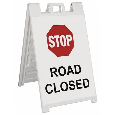 OEM APPROVED VENDOR 25 in x 45 in Engineer Grade Reflective A-Frame - Barricade Signs