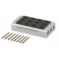 Manifold Kit: 4 Valve Ports, Side-Ported Body, 15°F to 122°F, 45 psi to 140 psi, Female 3/8 in NPT (MPN M30M03-04)