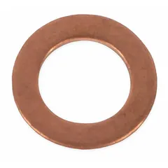 Steel washer for use as a replacement part in pressure washers and cleaning equipment. Compatible with MI-T-M models CA-1502-0E1G and CA-1502-0E1G-W. Serves as a component for assembly and sealing in high-pressure systems.