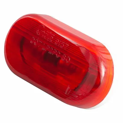 GROTE 45262 Incandescent Oval Red Clearance Light with Bracket - Clearance Lights