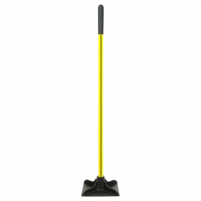 NUPLA Dirt Tamper: Steel Blade, 10 in Wd, 10 in Blade, Fiberglass Handle, 48 in Lg - Hand Tampers