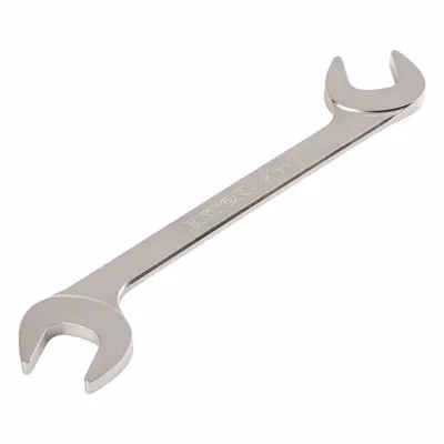 TEKTON Open End Wrench: Chromium Molybdenum Steel, Satin, 21 mm Head Size - Metric, Double End, Open End Wrenches
