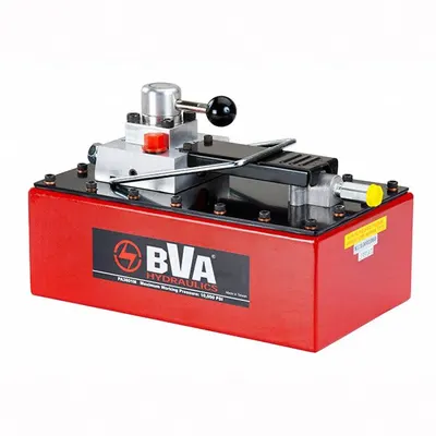 BVA HYDRAULICS Hydraulic Pump: 10,000 psi Max. Op Pressure, 1 gal Reservoir Capacity, Foot - Low-flow Air-Operated Hydraulic Pump Units