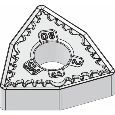 WIDIA Turning Insert: WNMG431MS - Trigon (W) Indexable Turning Inserts