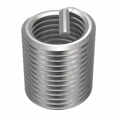 Free-running helical insert with tanged tang for internal thread repair or reinforcement in metal substrates. M14-1.50 metric fine thread, 18-8 stainless steel, plain finish. Supplied in a 6-pack. Suitable for restoring thread strength and resisting wear in industrial applications.