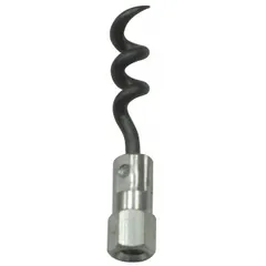 Corkscrew-style replacement tip for packing extractors. Compatible with PALMETTO PACKING model 1103. Used to remove worn packing material from pump and valve stuffing boxes during maintenance.