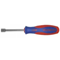 WESTWARD Hollow Round Shank Nut Driver: Straight, SAE, Without Magnetized Tip, Std, 1/4 in Tip Size