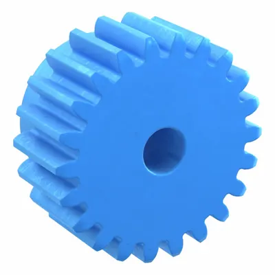 KHK GEARS Machined Spur Gear: Module m 2.5, 22 Teeth, 12 mm Bore Dia, Nylon, 20° Pressure Angle - Metric Spur Gears with Standard Hub