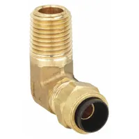 PARKER Compression Fitting Elbow: 5/16 in OD x 1/8 in Pipe Fitting Size, Compression x MNPT, 10 PK (MPN 169P-5-2)